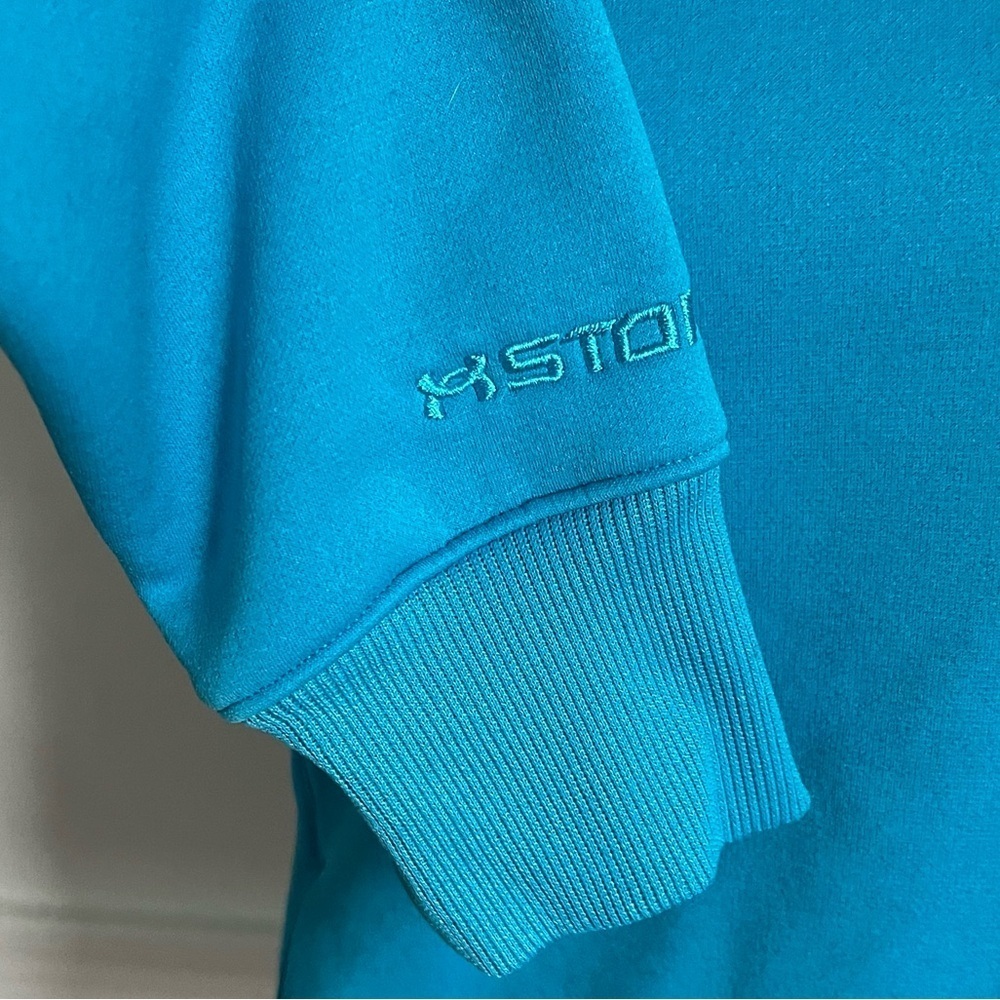 Under Armour Women's Blue Tealish Hoodie Cold Gear View 4